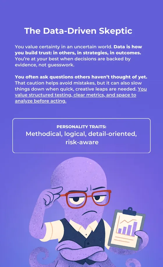 The Data-Driven Skeptic persona card